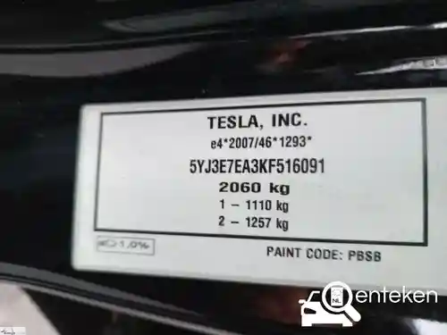 Tesla Model 3 Standard Range Plus 2019