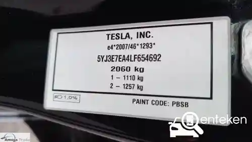 Tesla Model 3 Standard Range Plus 2020