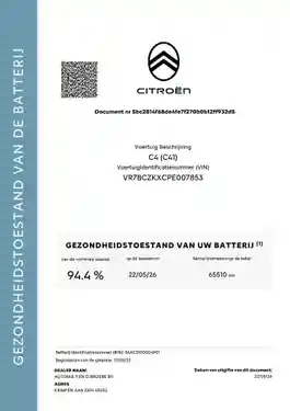 Citroen e-C4 136 2023